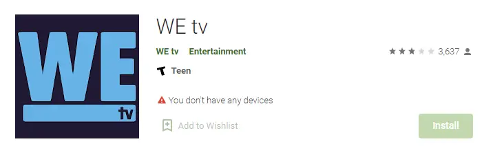 we tv app for android download