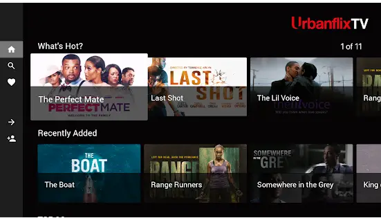 Urbanflix TV application on FireStick