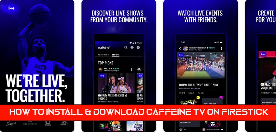 How to install & download caffeine tv on firestick