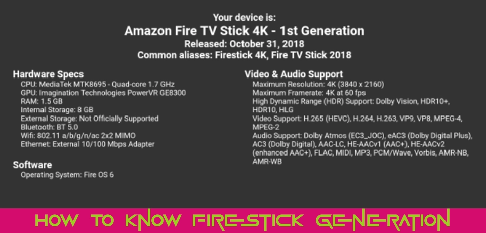 How To Know Firestick Generation