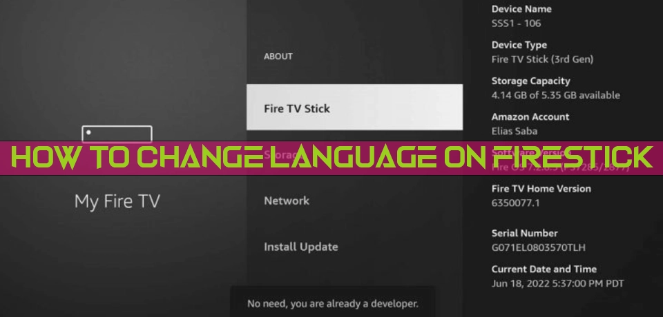 How to Change Audio Language in Amazon Fire Stick?